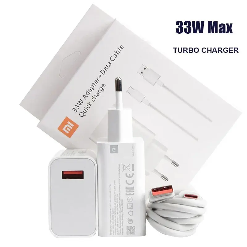 Xiaomi 33W Power Adapter with Type-C Data Cable