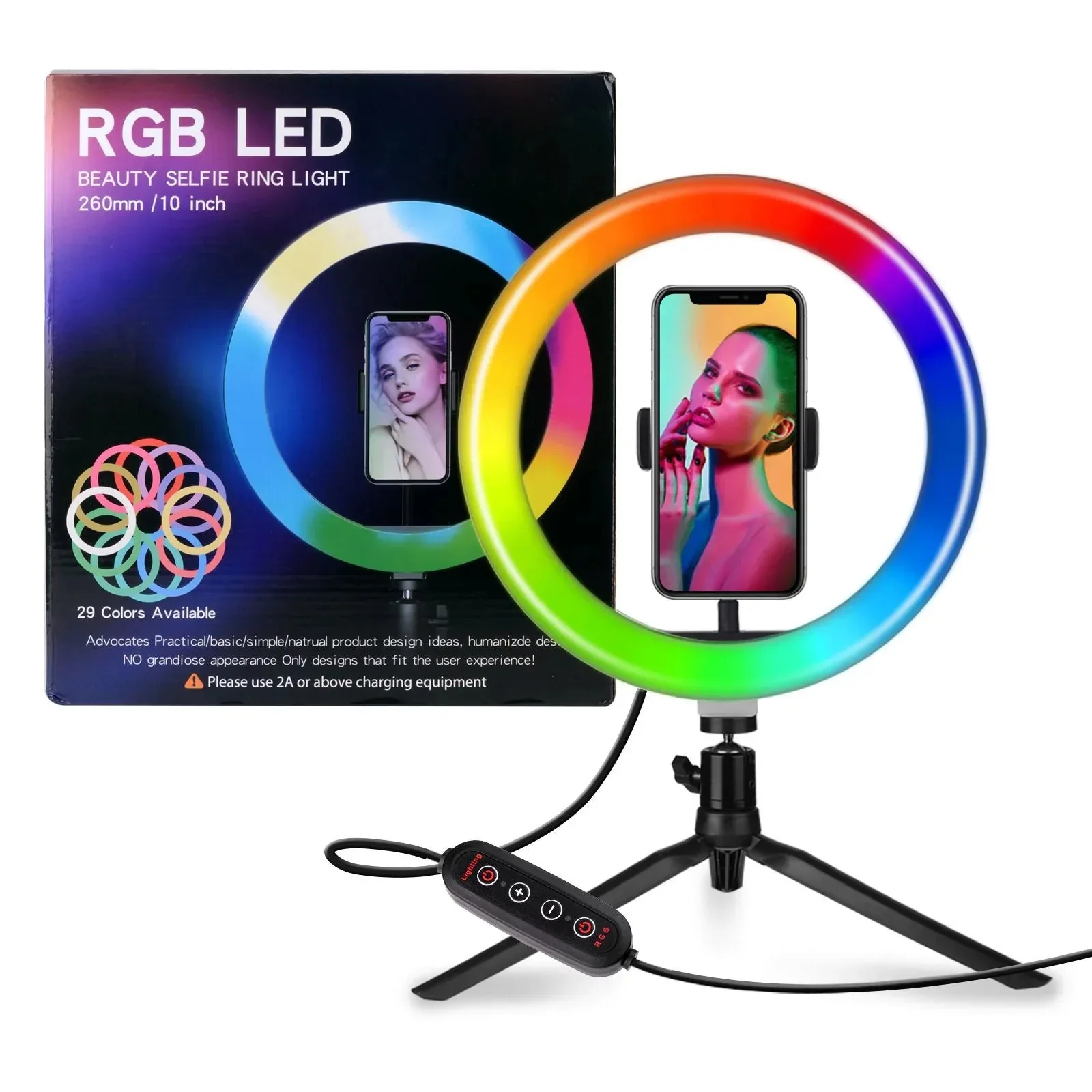 3-Color LED Ring Light 10